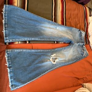 Bell flare denim jeans NWT super cute